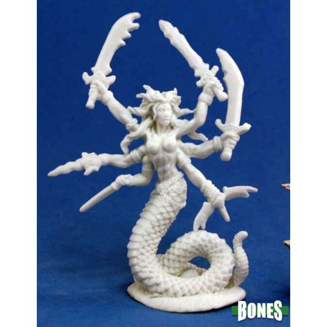 Mini - Reaper Bones 77117 Vandorendra Snake Demon (Marilith)