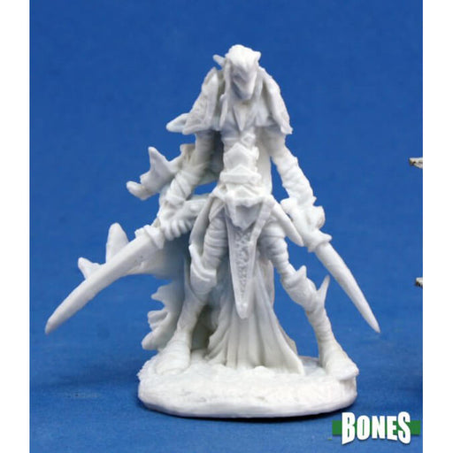 Mini - Reaper Bones 77124 Dark Elf Drow Warrior