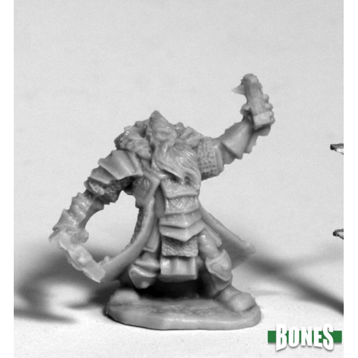 Mini - Reaper Bones 77213 Thain Grimthorn Dwarf Cleric