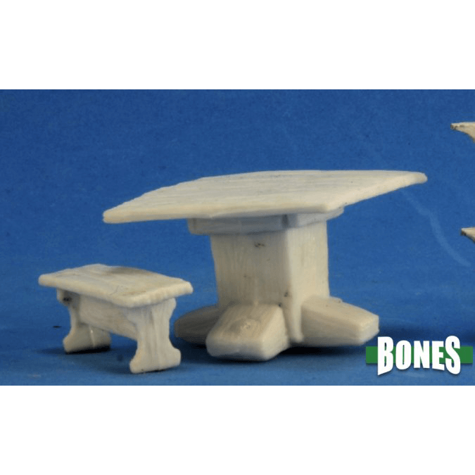 Mini - Reaper Bones 77319 Table and Benches — Twenty Sided™