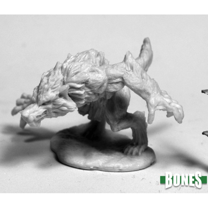 Reaper Bones 77202 - WARG Giant Wolf, Miniatura In Plastica 30mm Per Giochi Di Ruolo E Wargame
