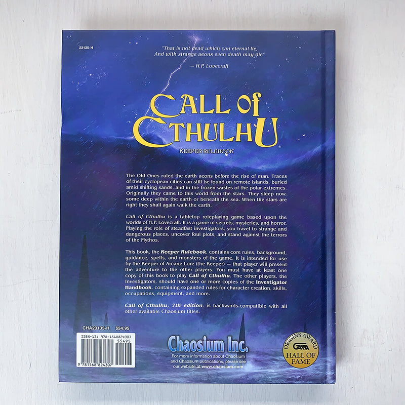 Call of Cthulhu (7th ed) Core Rulebook Keeper Rulebook