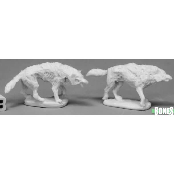 Mini - Reaper Bones 77533 Dread Wolves (2ct)