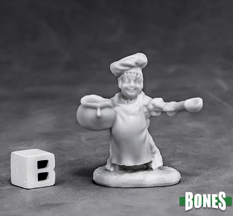 Mini - Reaper Bones Classic 77462 Townsfolk Cook Halfling