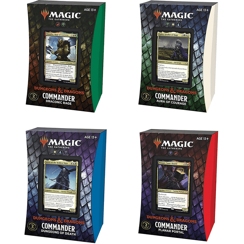 MTG Commander Adventures in the Forgotten Realms All Four Decks