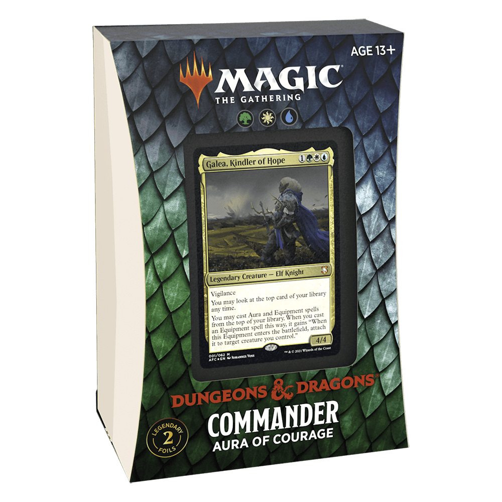 MTG Commander Adventures in the Forgotten Realms : Aura of Courage — Twenty  Sided