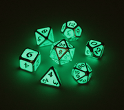 Dice 7-set Metal Mythica (16mm) After Dark Neon Rain