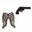 Walking Dead Pin Set : Angel & Revolver