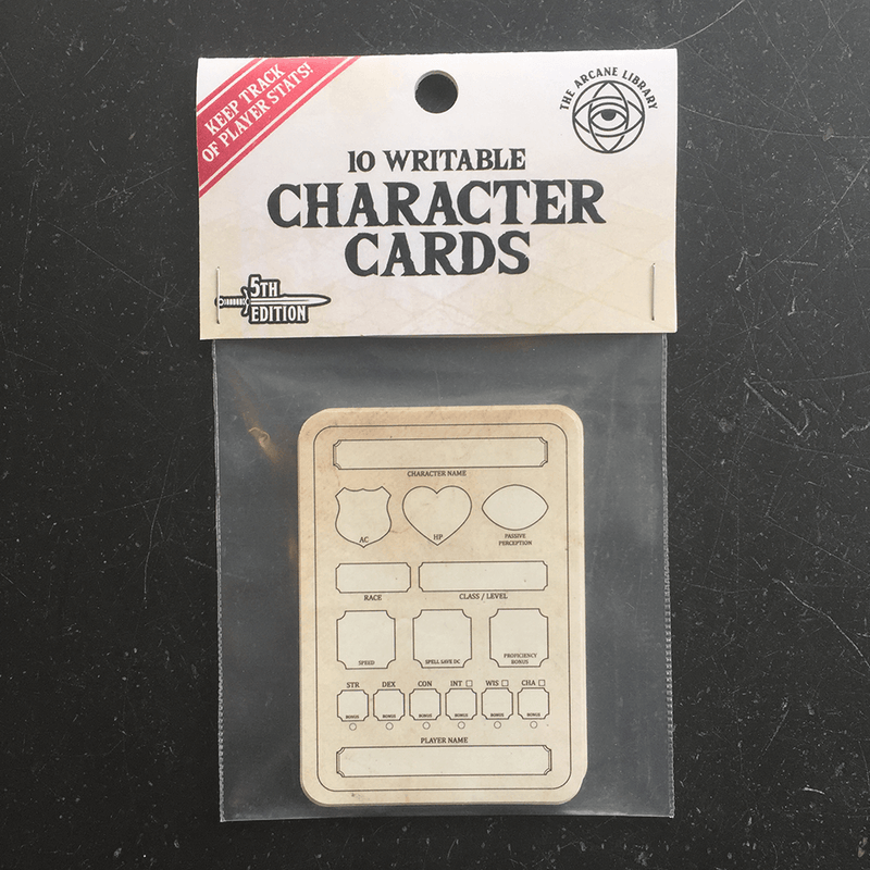 Combat Cards : Character Cards