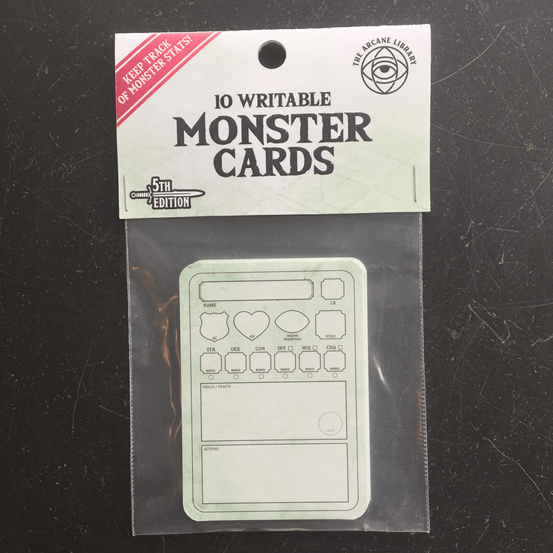 Combat Cards : Monster Cards