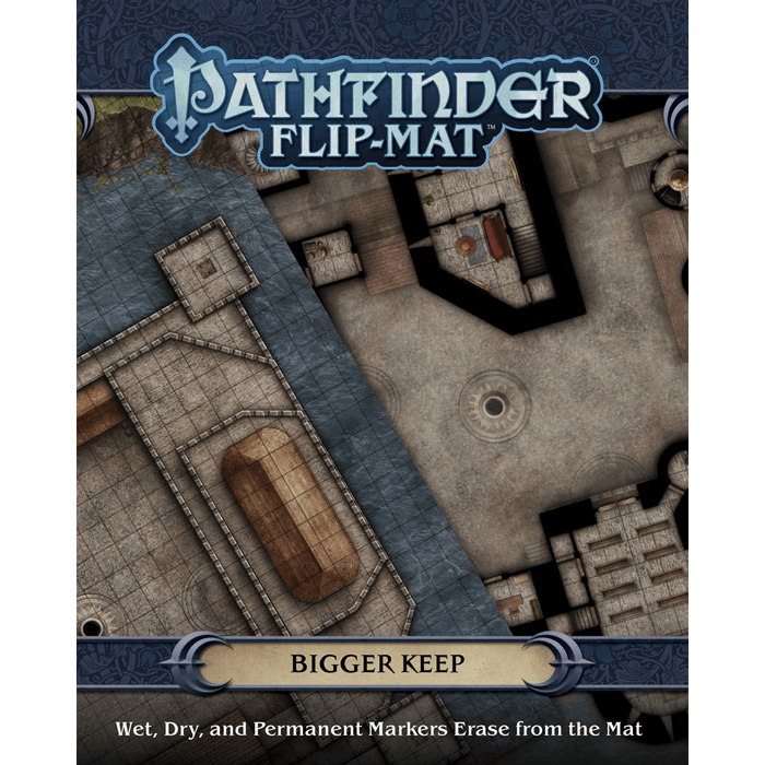 Battlemap Pathfinder Flip Mat : Bigger Keep