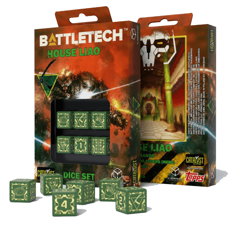 Dice Set 6d6 Battletech (16mm) House Liao