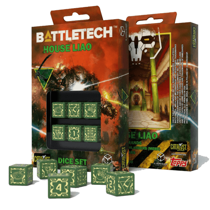 Dice Set 6d6 Battletech (16mm) House Liao