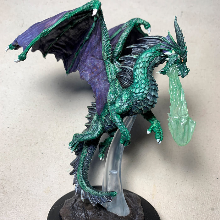 Pro Painted Mini by Lauren Bilanko | Bergamont the Emerald Dragon