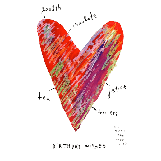 Greeting Card (5x7in) Birthday Wishes