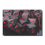 Dice Set 36d6 Opaque (12mm) 25818 Black / Red