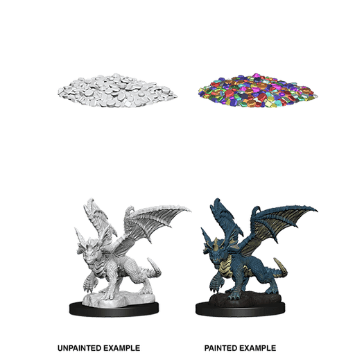 Mini - D&D Nolzur's Marvelous : Blue Dragon Wyrmling