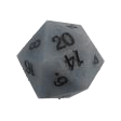 Polyhedral Dice d20 Stone (35mm) Blue Quartz Jasper