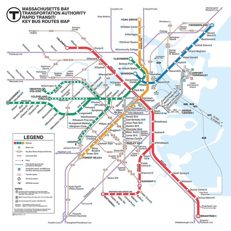 Puzzle (500pc) Map : Boston Transit