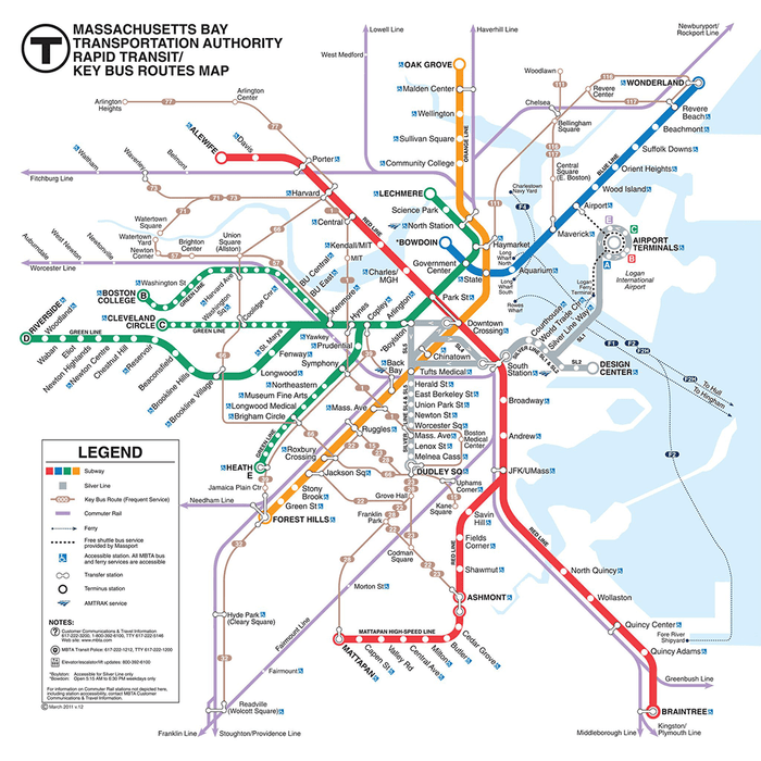 Puzzle (500pc) Map : Boston Transit