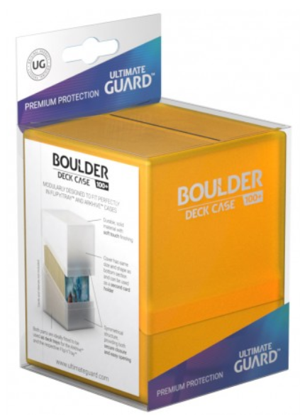 Deck Box Ultimate Guard Boulder (100ct) Amber