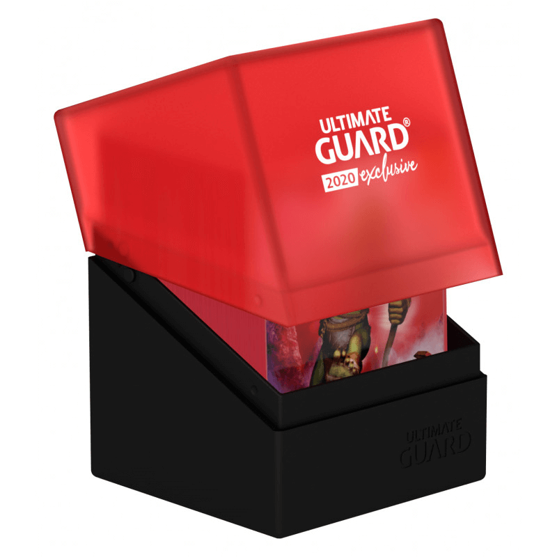 Deck Box Ultimate Guard Boulder (100ct) Black & Red