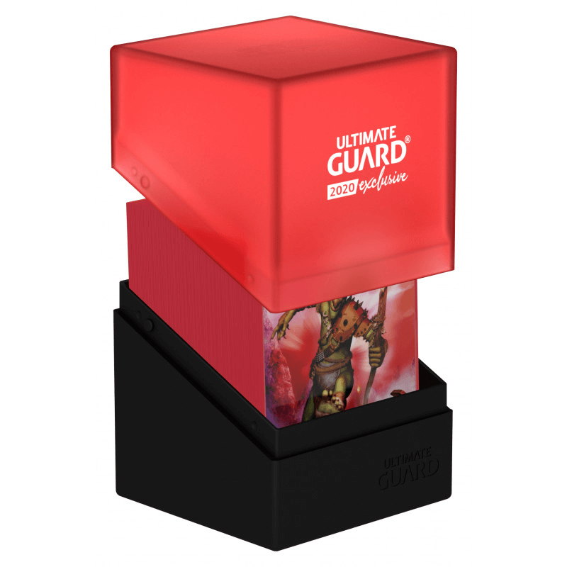 Deck Box Ultimate Guard Boulder (100ct) Black & Red