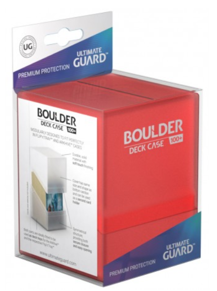 Deck Box Ultimate Guard Boulder (100ct) Ruby