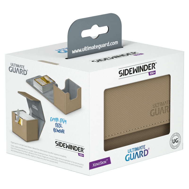 Deck Box Ultimate Guard Sidewinder (100ct) Sand — Twenty Sided Deck Box Ultimate Guard Sidewinder (100ct) Sand — Twenty Sided