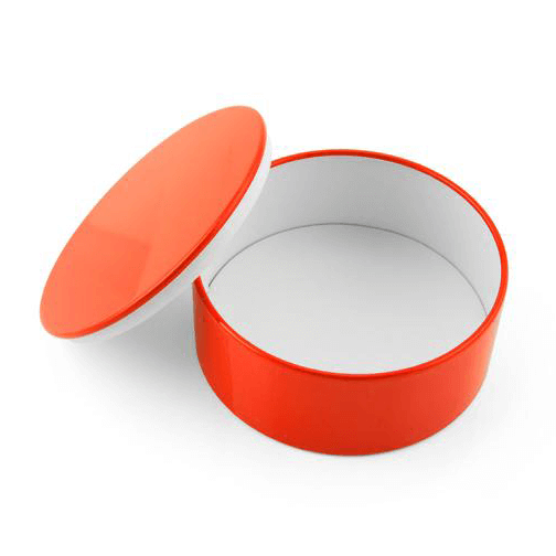 Boxie Minibox Round Tin : Red / White