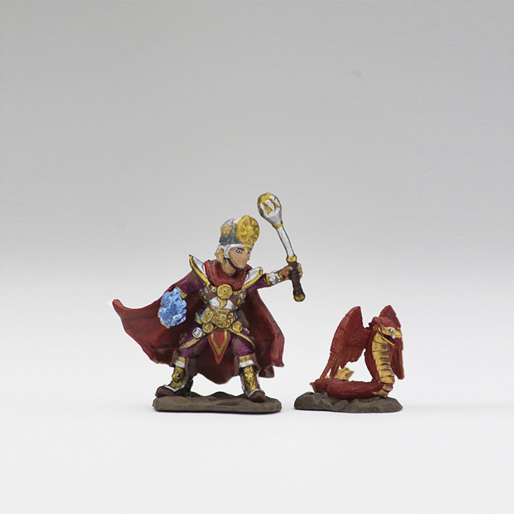 Mini - Wardlings : Boy Cleric and Winged Snake