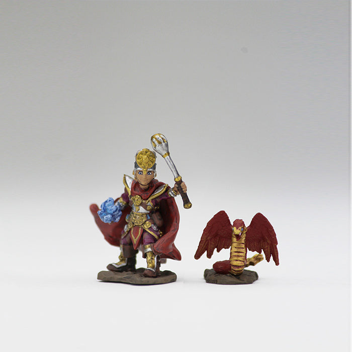 Mini - Wardlings : Boy Cleric and Winged Snake