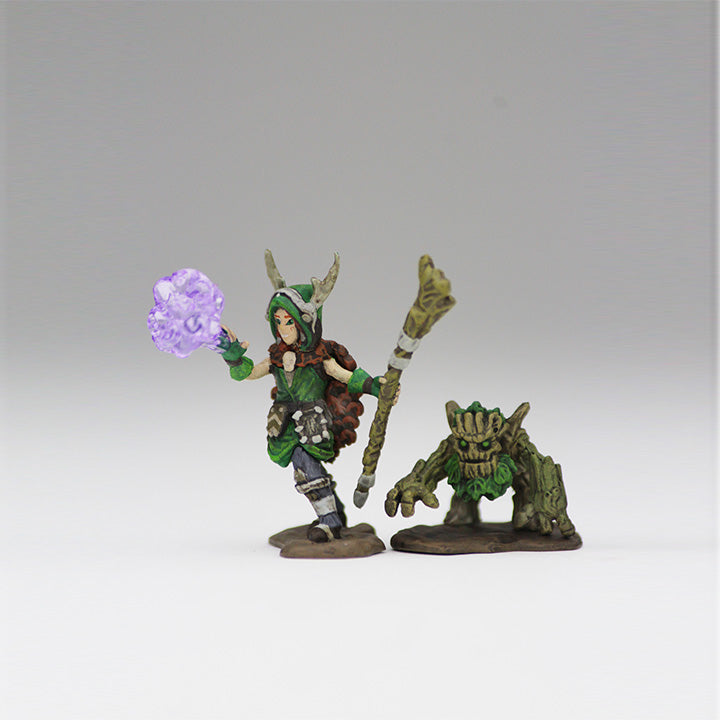 Mini - Wardlings : Boy Druid and Tree Creature