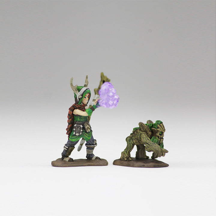 Mini - Wardlings : Boy Druid and Tree Creature