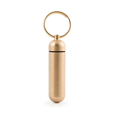 Everyday Carry Brass Keychain : Capsule