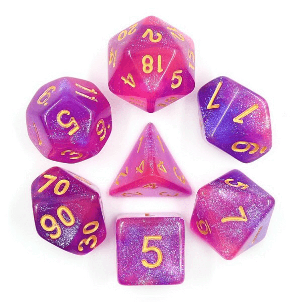 Dice 7-Set Aurora (16mm) Briar Rose