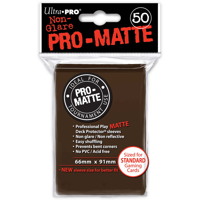 Sleeves Ultra Pro (50ct) Pro Matte : Brown