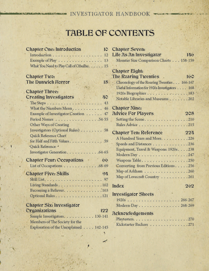 Call of Cthulhu (7th ed) Core Rulebook Investigator Handbook