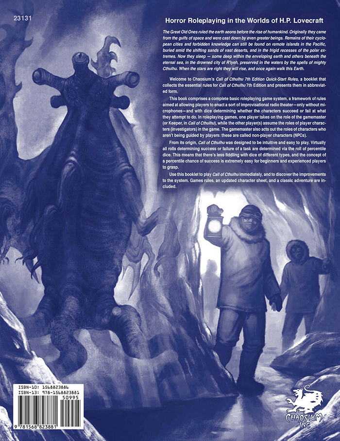 Call of Cthulhu (7th ed) Quick Start