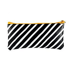 Carry All Pouch (8x4in) Black & White Stripe
