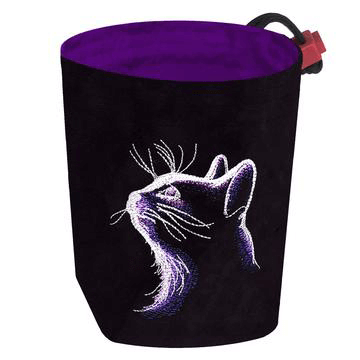 Dice Bag Glow in the Dark (4x4x6in) Cat : Black