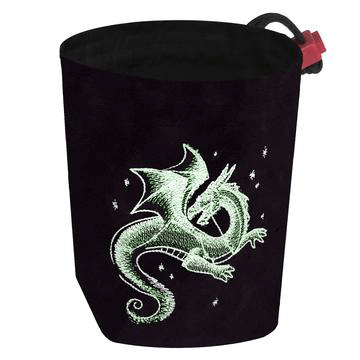 Dice Bag Glow in the Dark (4x4x6in) Celestial Dragon : Black