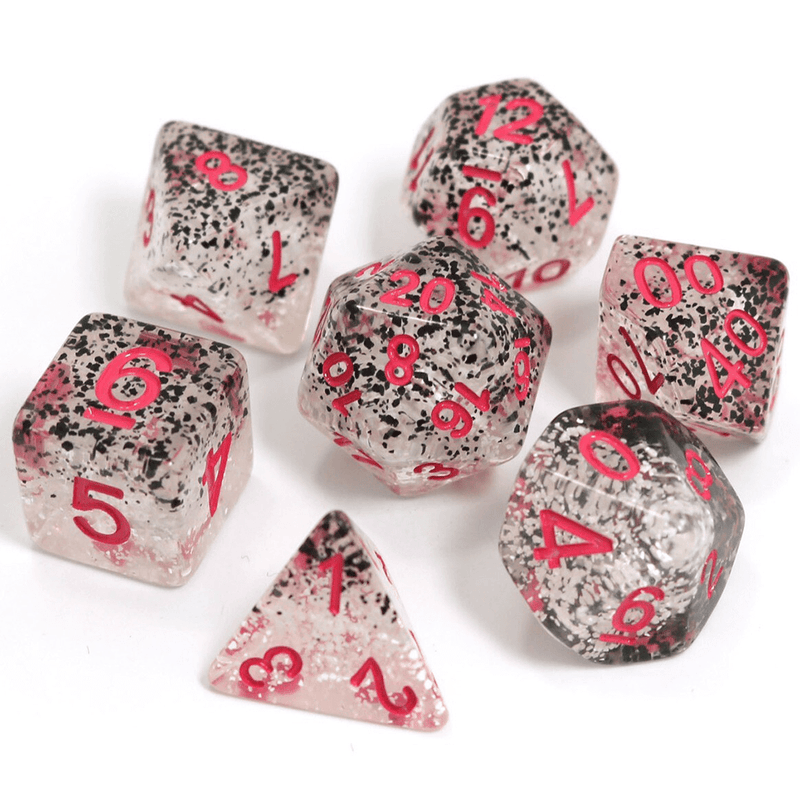 Dice 7-Set Flake (16mm) Checkmate