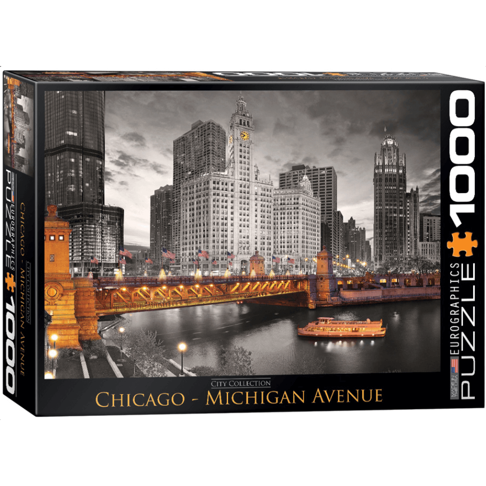 Puzzle (1000pc) City : Chicago Michigan Avenue