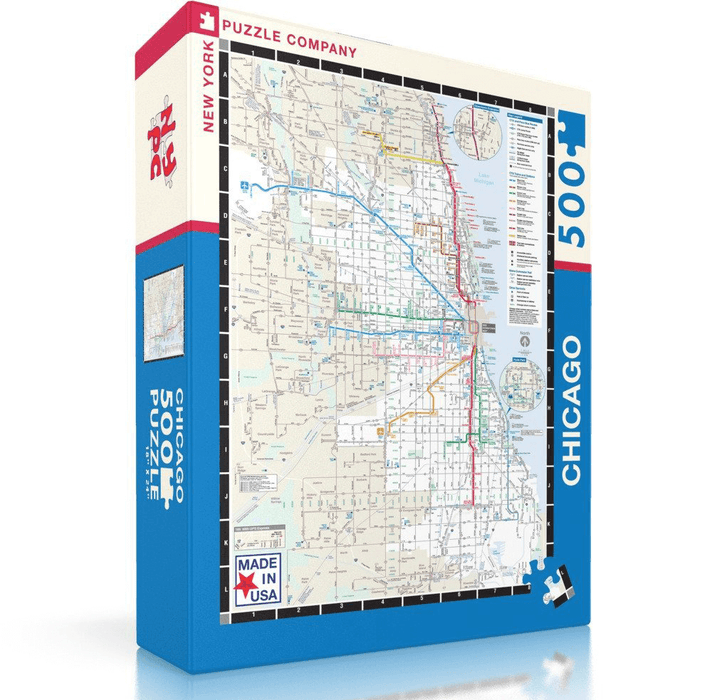 Puzzle (500pc) Map : Chicago Transit