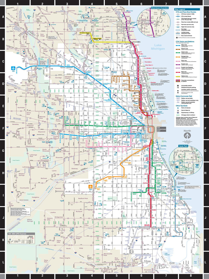 Puzzle (500pc) Map : Chicago Transit
