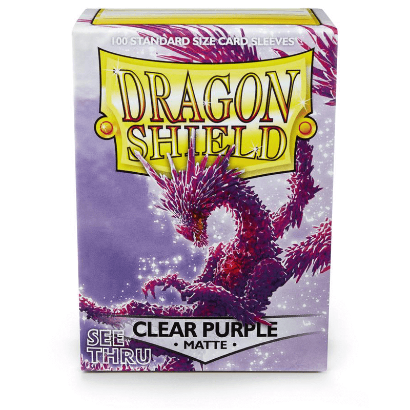 Sleeves Dragon Shield (100ct) Matte : Clear Purple