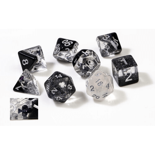 Dice 7-set Translucent (16mm) Clubs