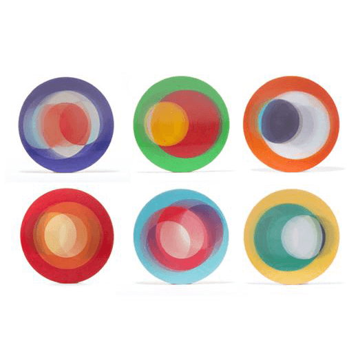 Coaster Set (6ct) Bouncy! 3D