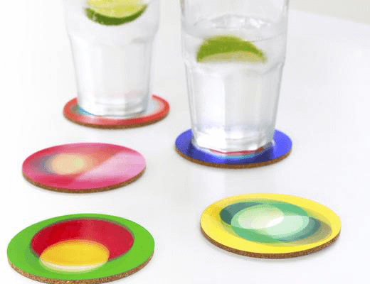 Coaster Set (6ct) Bouncy! 3D